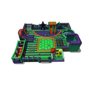 Customized Indoor Inflatable Amusement Park Double Stitching