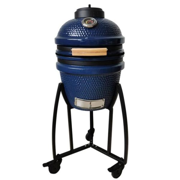 Buy 15 Inch Ceramic Charcoal Ceramic Pellet Smoker With Casters at wholesale prices