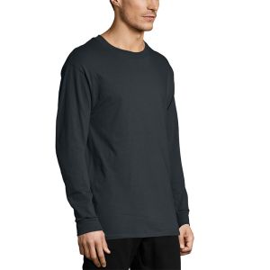 Custom Logo Men Sportswear Printing Super Soft 100% Cotton Long Sleeve T-shirts