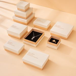 Valentine's Day Jewelry Packaging Boxes Fashionable Hot Stamped Logo Gift