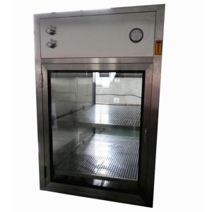 China Electronic Interlocking Air Shower Pass Box / Pharmaceutical Cleanroom HEPA Filtered Pass Through on sale