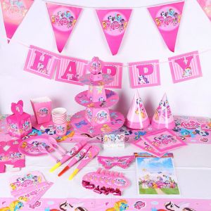 My Little Pony Baby Shower Childrens Disposable Party Tableware Sets