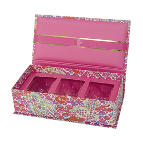 Top And Bottom Cardboard Cosmetic Gift Box Packaging With Clear Window