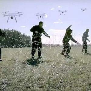 Inconspicuous Tank Obstacle Barrier Winding Net Track Protection Net