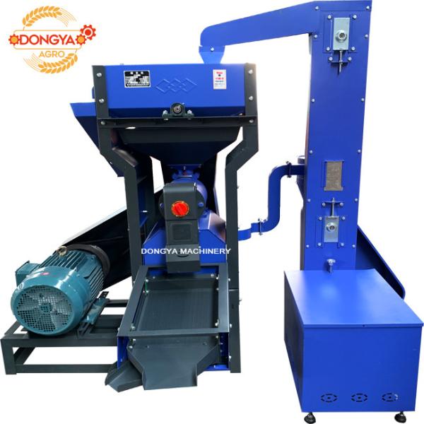 Buy 15hp  Fine Bran Vibratory Rice Mill Machine With Loading Lifter 600KG Per Hour at wholesale prices