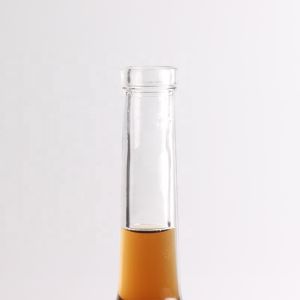 Customized Long Neck Thick Bottom Flint Glass Bottles for Vodka Gin Rum