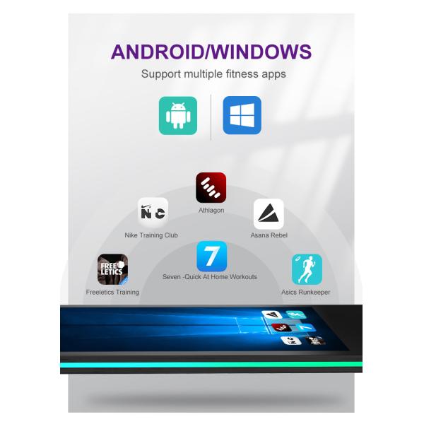 Personalized Virtual Trainer Magic Fitness Mirror 32inch HD LCD Magic Workout Mirror Customized