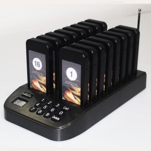 China 2020 new product 1 base 16 pager wireless guest paging system on sale