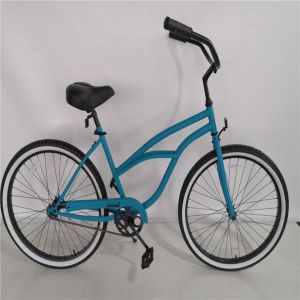 150KG Load Capacity Women's Cruiser Bike Single Speed Urban Lady Beach Bike 26