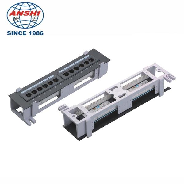Buy 10inch 12 Port Wall Moun UTP Patch Panel 110 IDC Type at wholesale prices