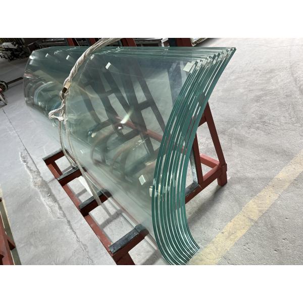 Custom Curved Glass Building Greenhouse Wall Balcony Railing Tempered Curve Safety Glass