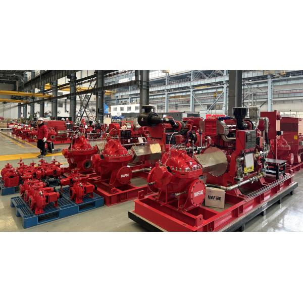 Split Case Fire Pump Up To 249psi For Commercial Buildings In Need Of Fire Protection 3000 GPM