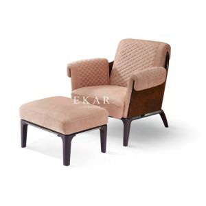 Modern Leather Relaxing Italian Design Armchair Upholstered Chair W006SF11A