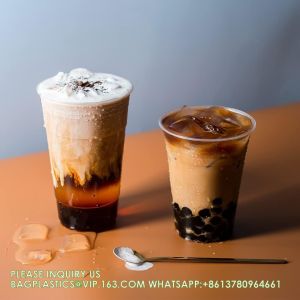 24oz PLA Eco-Friendly Cup With Lid 100% Compostable, Disposable Party Cups