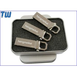 China Solid Stainless Metal Buckle Pen Drives 32GB Storage for Business on sale
