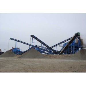 Mining production line with sand crushing machine