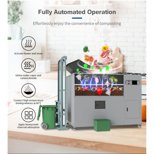 Organic Fertilizer Machine Electric Kitchen Compostergarbage Disposal Machine Food Compost Machine