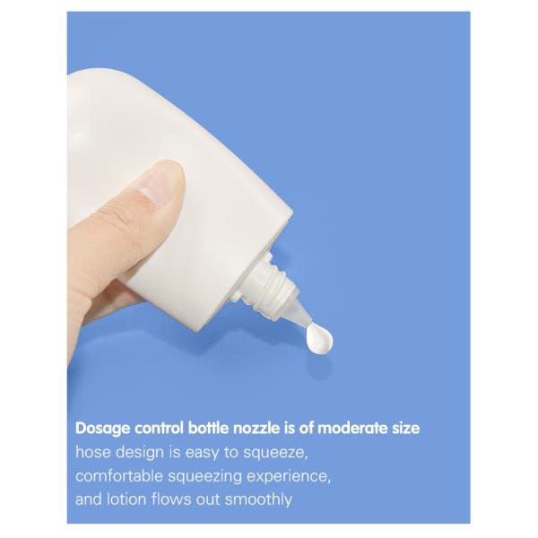 50ml Blue And White PE Sunscreen Bottle Skin Care Packaging UKL33F