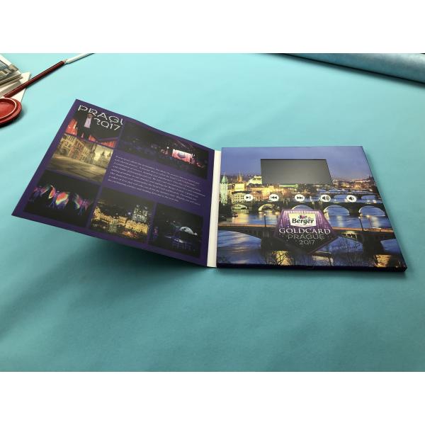 TFT Digital Video Brochure Printed Video Greeting Folder Cards 2.4/2.8/4.3 Inch