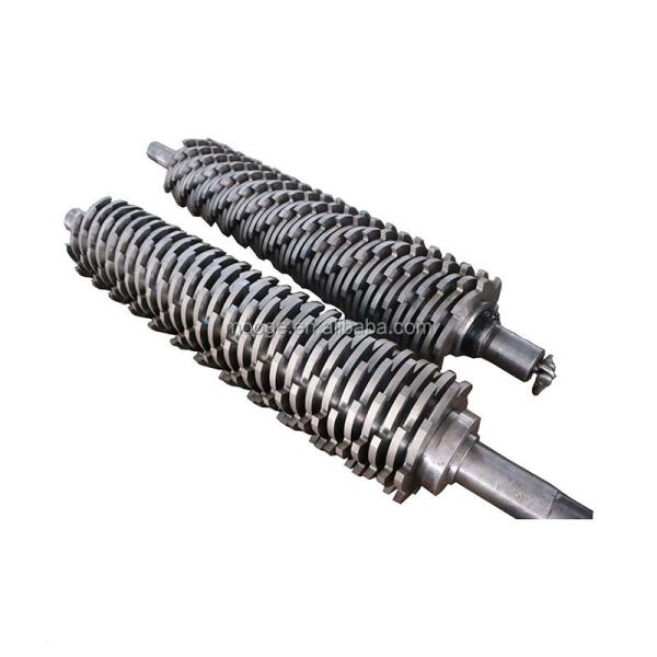 Crusher Plastic Auxiliary Machinery High Accuracy Recycled Double Shaft Shredder