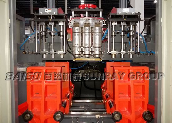 250ml Shampoo Plastic Bottle Molding Machine 2 Pneumatic Cylinders SRB70D-3