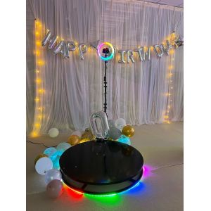 Quality Automatic 360 Video Photo Booth Adjustable With Ring Light Slow Motion Spin for sale