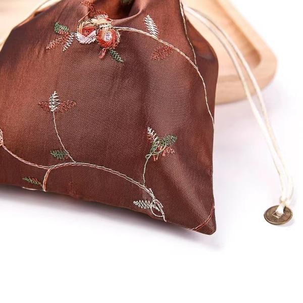 16*23 Cm Chinese Silk Brocade Jewelry Pouch Wedding Favor Drawstring Candy Bags