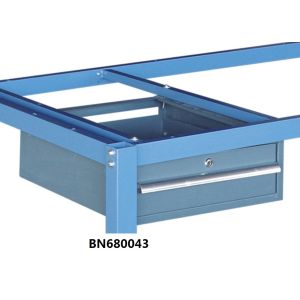 Punched Steel Industrial Metal Workbench Drawer Lockable For Security