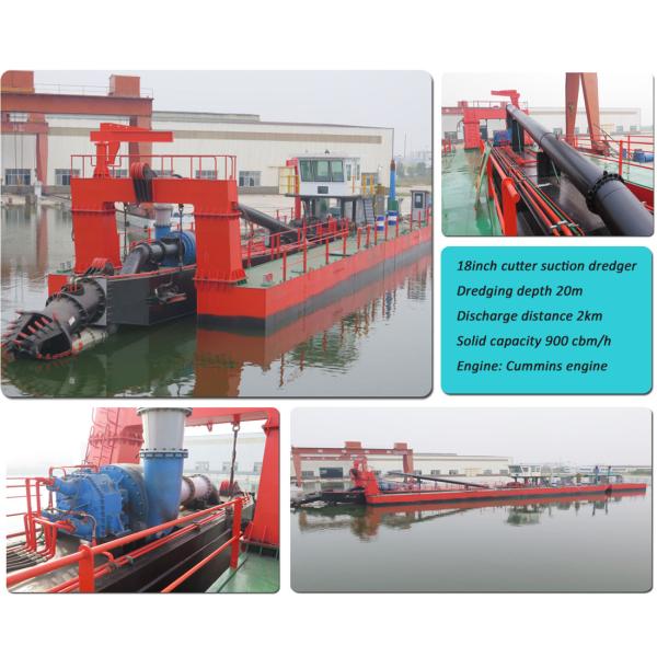 1500mm Crown Cutter Head River small dredging equipment For Sand Dredging From River Or Sea