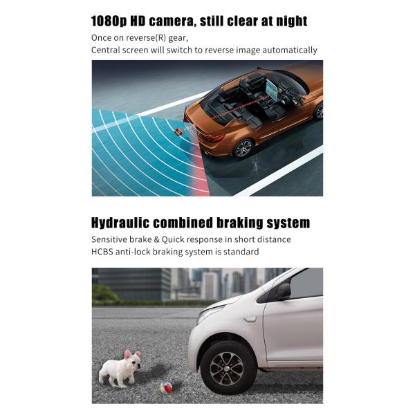 2024 Electriccar Max Range 400km Autos Electric 4 Wheel Solar Panel Car LHD Front Logo Rear Driver Position