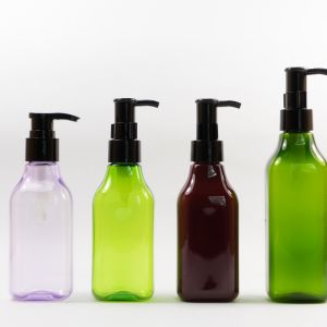 Screen Printing 200ml 260ml Square Empty Lotion Bottles With Pump