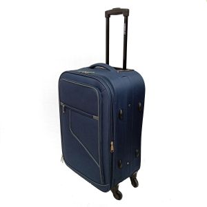 Reinforced Handle Purple 600D Polyester EVA Trolley Luggage