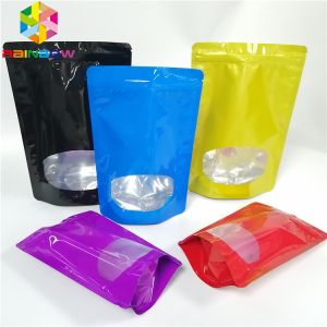 Mini Aluminum Foil Pouch Packaging Stand Up k Recyclable Candy Sugar Applied