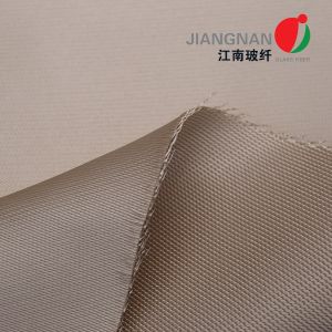 China 0.7mm Light Brown Satin Weave 900℃ Highly Heat Resistant Silica Fabric on sale