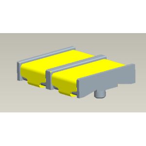 5.0AMP Pitch 4.00mm Battery Post Connectors Female SMT Type With Pegs