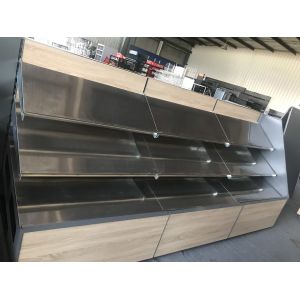 Single Side Supermarket Shelf Display Weight Of 80kgs Per Layer