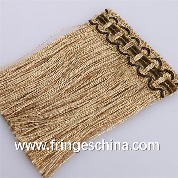 Fluorescent color high quality OEM decorative gimp fringe for curtain decoration