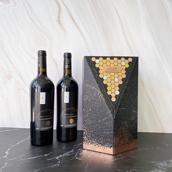 Ultraportable Wine Cardboard Gift Box Packaging Multipurpose
