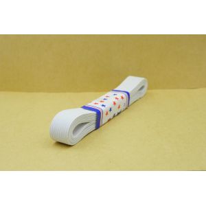 White Craft Flat Cord Rope Elastic Fabric Band Braided Stretch Strap Knit For