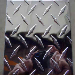 Quality ASTM B209 1060 Diamond Embossed Aluminum Plate Mirror Finished for sale