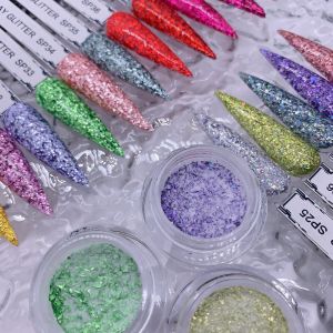 Quality Factory Custom Private Label Pink Color Dip Powder Glitter Acrylic Powder for sale