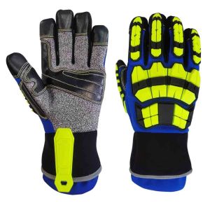 Impact Protection A8 Cut Resistant Gloves / Fire Extrication Gloves EN388 2016