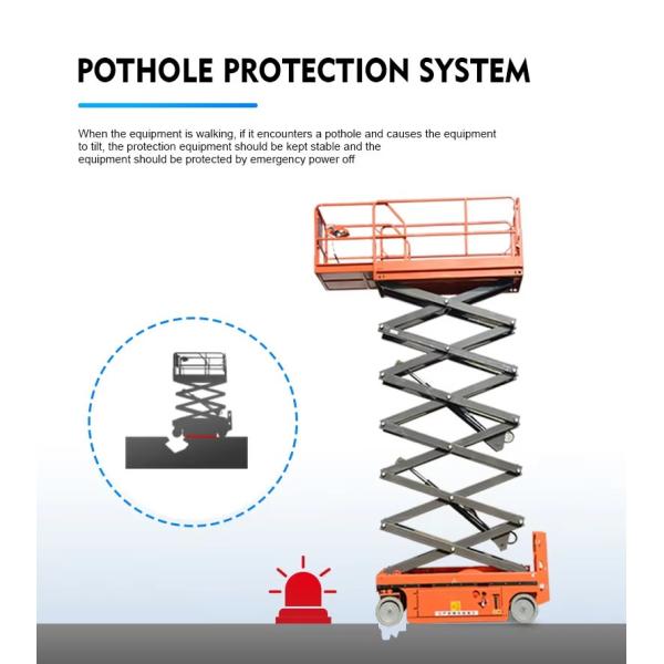 10m Battery Driven Self Propelled Electric Scissor Lift