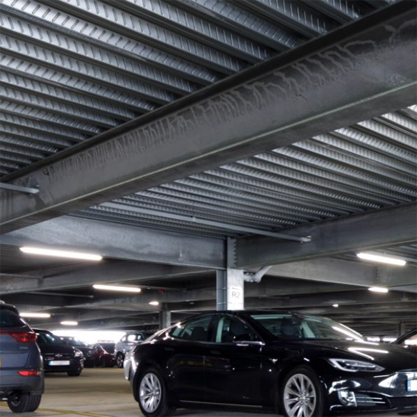 Customized Steel Floor Decking For Car Park Construction