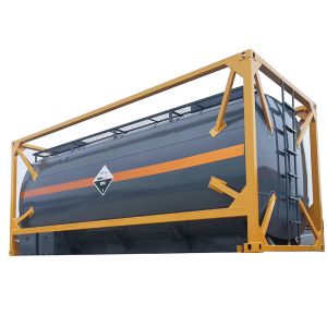 Portable 6058mm Liquid Tank Container LR Chemical Tank Container