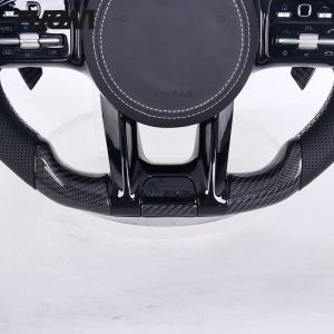 Glossy Carbon Fiber Leather LED Mercedes Benz W204 W205 A45 Steering Wheel