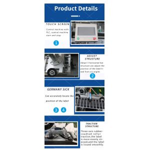 Case Packaging Adhesive Sticker Labeling Machine with Date Code Printer