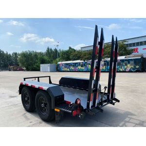 Heavy Duty Tandem Trailer Black Road Roller Trailer 3000kg Load