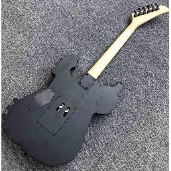 Top Quality 6 Strings Bones Black Skull Electric Guitar