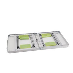 Plastic and Aluminum Picnic Folding Table 100kgs Load